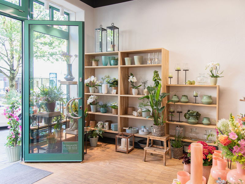 PurNatur Blumenladen von innen in Kempten